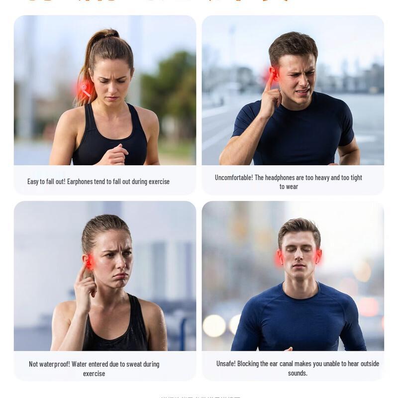Saina G6S Bone Conduction Open-Ear Sports Headset