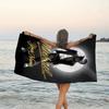 1pc Michael Jackson Beach Towel with Custom Name, Beach/Swimming/Bath/Picnic/Camping Towel, Suitable for Seaside Beaches