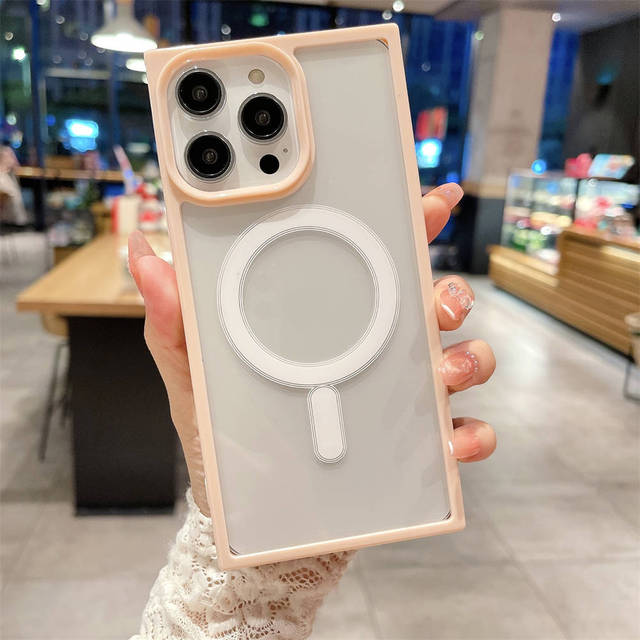 

Магнитный чехол для телефона с беспроводной зарядкой Iphone 14 13 12 11 Pro Max 14pro 14 Plus 11 противоударный акриловый прозрачный бампер силиконовый чехол For iPhone 14Pro Max