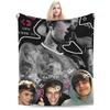 Populær sanger JBiebs Flanel Tæppe Vinter Blødt Holdbart Sengetøj Plaid til Piger Drenge Sofa Stol Sengetæppe Sofa Seng Betræk
