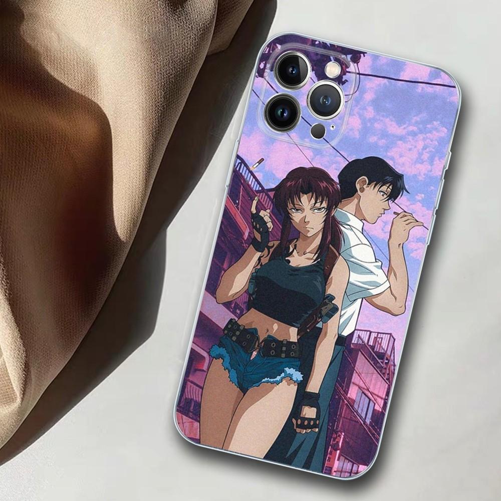 Black Lagoon Phone Case For iPhone 14 11 12 13 Mini Pro XS Max Cover 6 7 8 Plus X XR SE 2020 Funda Shell