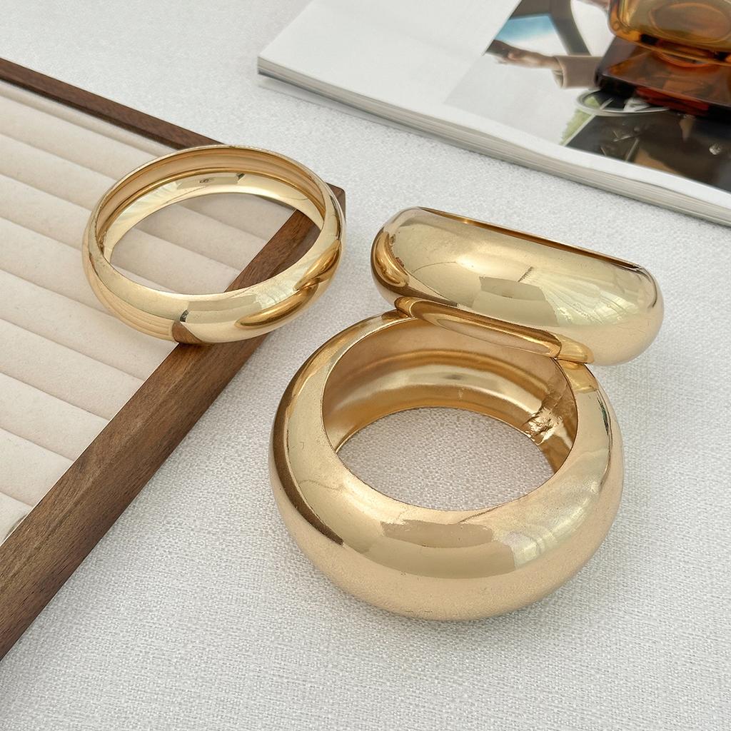 Exaggerated Punk Classic Rock Big Wide Bangles Geometric  for Women Heavy Metal Cuff Bracelet Party Jewelry Gift New