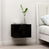 VidaXL Tables de chevet 2 pcs Noir 40 x 30 x 30 cm Aggloméré