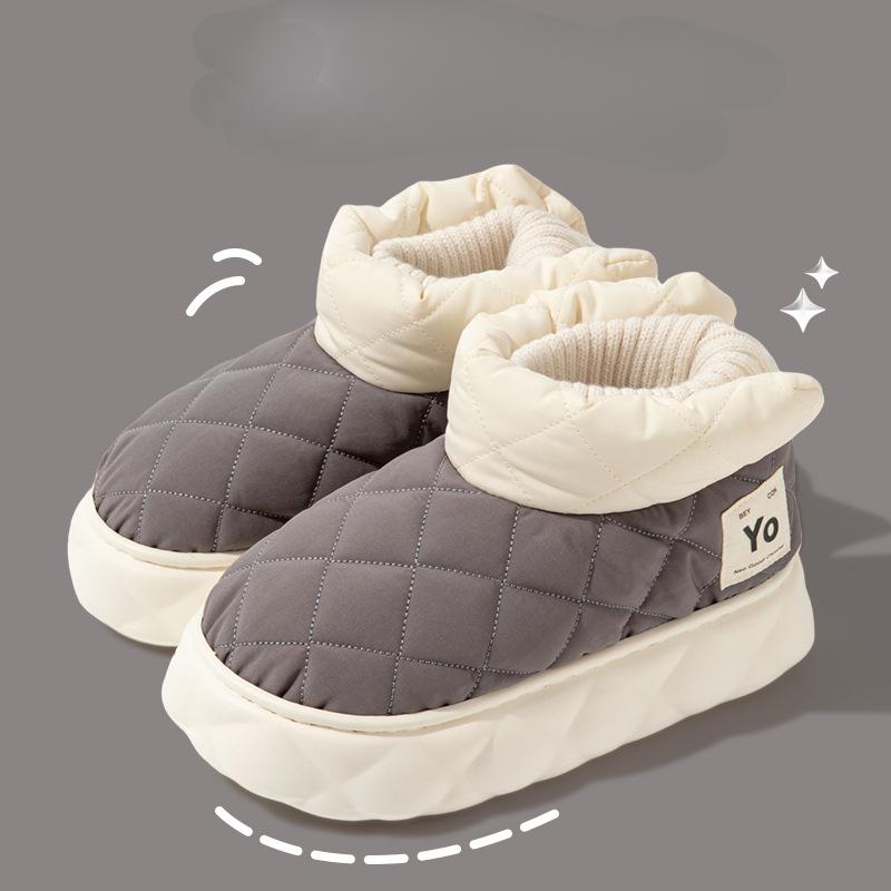 Women's Winter Boots Thick Sole Non-slip Soft Bottom Warm Indoor Plush Snow Boots New Waterproof Short Fur Ankle Boots Outdoor Leisure