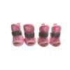 4Pcs Mesh Dog Shoes Non Slip Elastic Strap Cooling Pet Sandals Soft Sole Wear Resistant Boots for Summer Walking Use