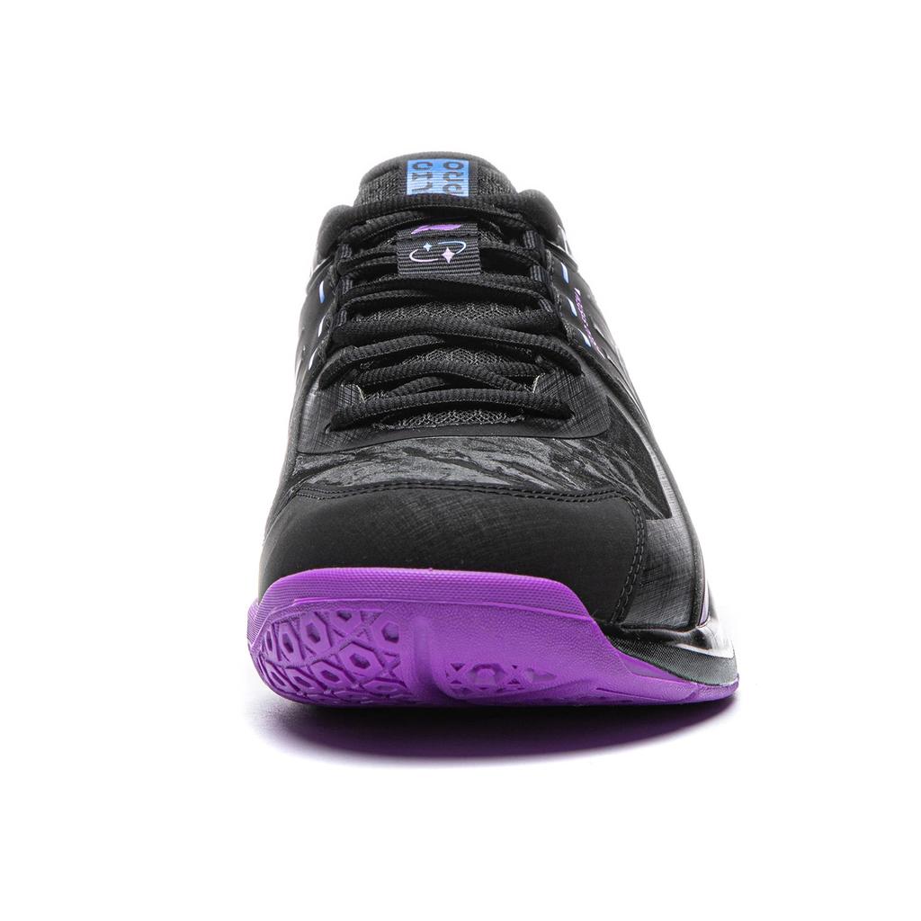 Li-Ning Badminton Shoes Unisex Low-top Black/Fluorescent Grape Purple