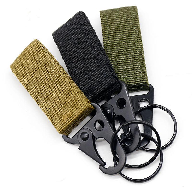 Nylon Tactical Webbing Buckle Key Hook for Climbing & Outdoor Gear
