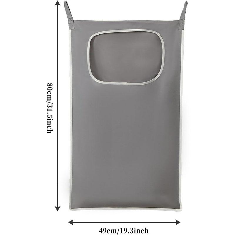 

Сумка для хранения грязной одежды, корзина, ведро с рамкой, складное сетчатое ведро для стирки, ванной комнаты, настенный органайзер для домашней одежды с крючком серый