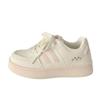 Breathable White Women's Sneakers: Fall 2025 Chic Design, Thick-Soled, Versatile for Sports & Casual Wear