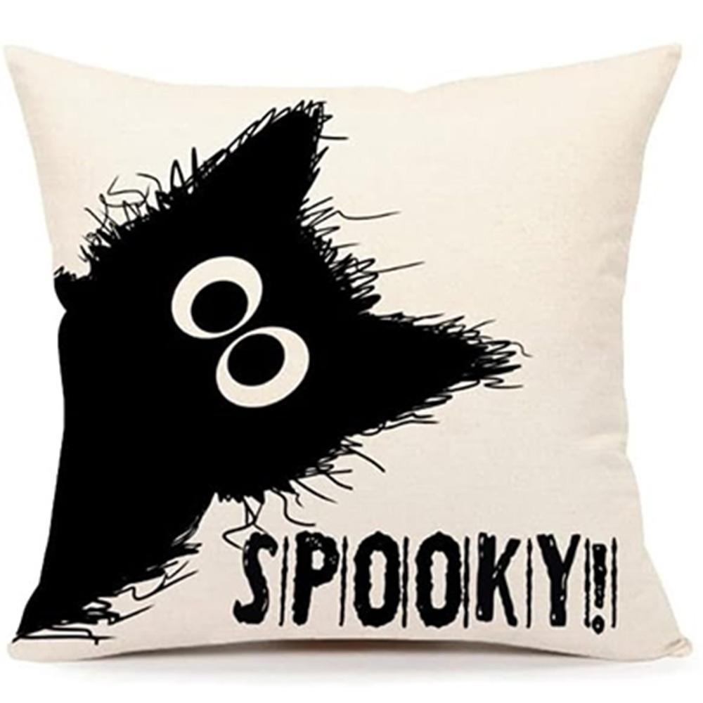 Halloween Themed Pillowcases: Spooky Pumpkins, Ghosts, and Witches! Sofa Cushion Cover, Holiday Party Decoration, Gift