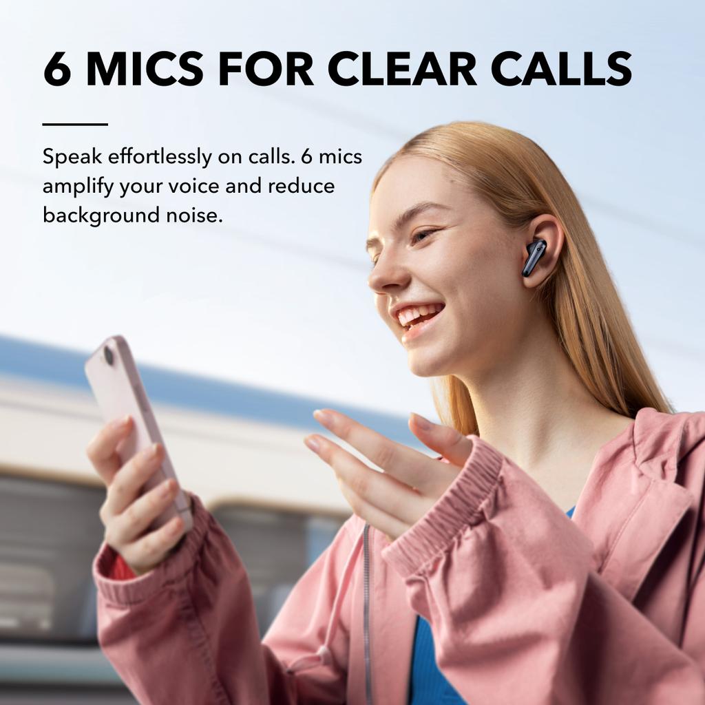 Soundcore by Anker Liberty 4 NC, Bluetooth 5.3 in-ear headphones with adaptive noise cancellation 98.5%