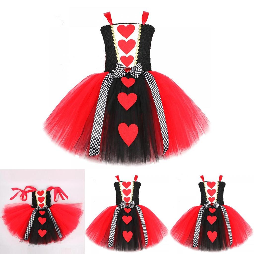 European Style Nylon Princess Dress For Girls Halloween Tulle Ball Gown