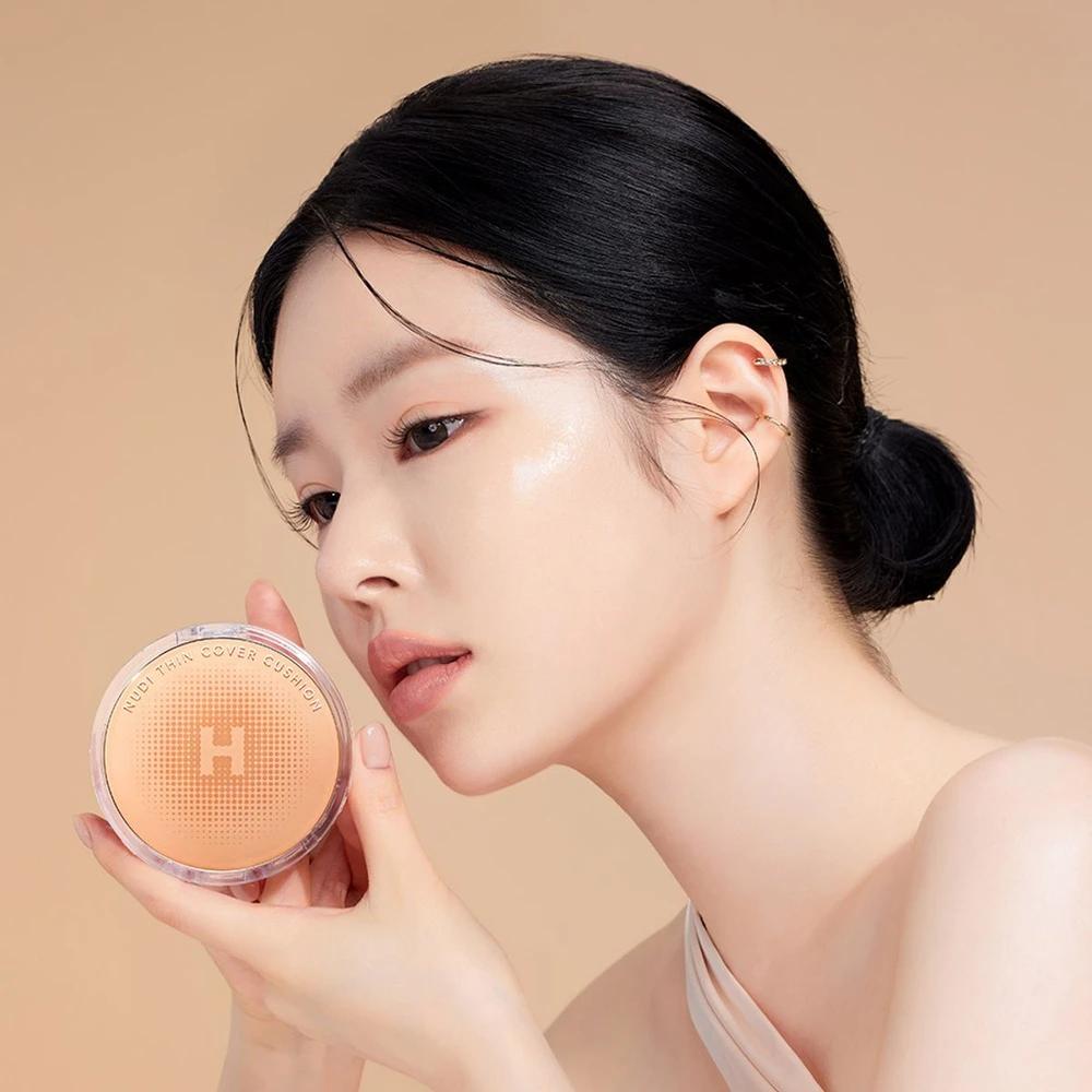 [Free Gift: 7 Puffs] Nudy Thin Cover Cushion 12g SPF50+ PA+++ (Pure Cream/Pure Beige)