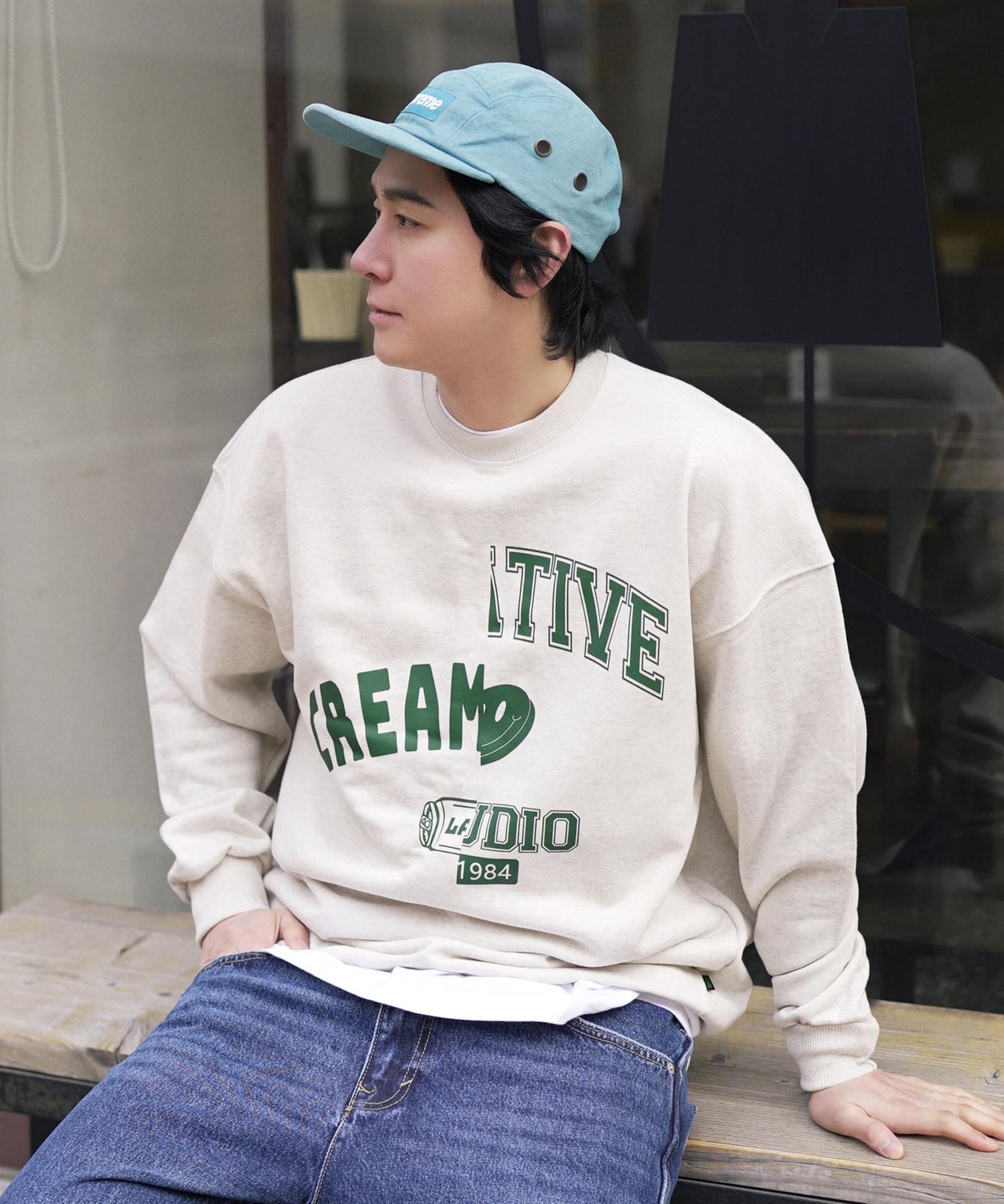 Cream Soda Lab 1984 Creative Oatmeal Sweatshirt M