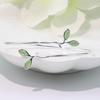 Korean Handmade Green Cat's Eye Leaf Bracelet: Elegant Gift for Women