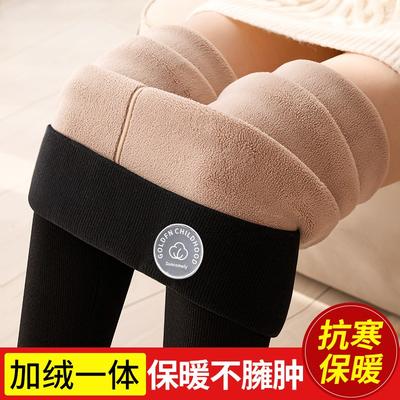 Camel Wool Leggings for Women To Wear In Autumn and Winter, Large Size Long Johns, Piled and Thickened, Warm and Thin Cotton Pants