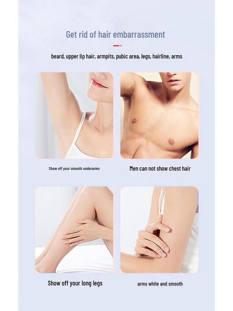 Dual-Head Electric Women's Shaver & Epilator: Full Body and Pubic Hair Trimmer