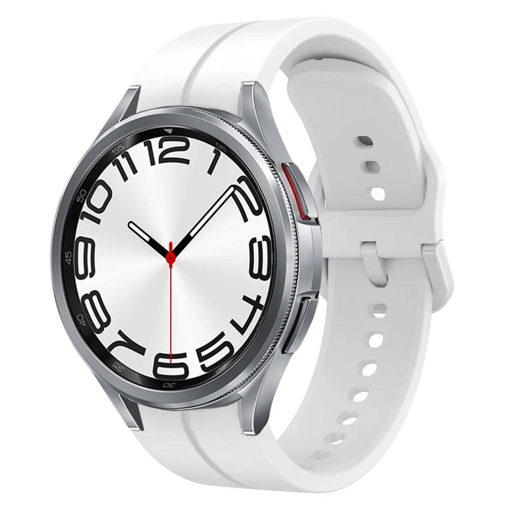 Silicone No Gaps Strap For Samsung Galaxy Watch 7/6/5/4 44mm 40mm 5Pro 45mm Bracelet Band Galaxy 6 Classic 47mm 43mm 46mm Correa