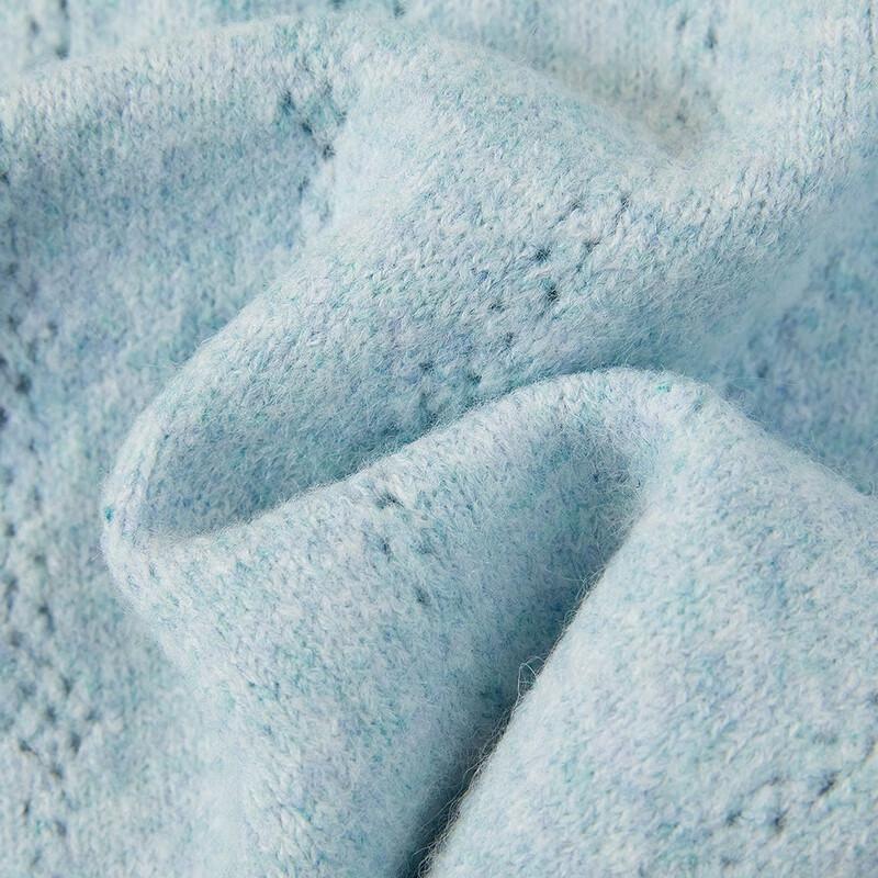 Women's Cropped Embroidered Knit Cardigan