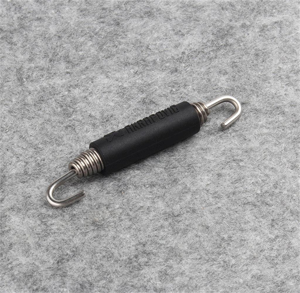 2pcs 85mm Stainless Steel Motorcycle Muffler Exhaust Spring Muffler Modified Exhaust Escape Link Pipe Silencer For Moto Scooter