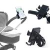 Carrinho de Bebê ll Suporte para Celular Rotação de 360 Graus Braçadeira Universal Acessório para Carrinho de Bebê Cadeira de Rodas Suporte de Montagem Suporte para Celular de Bicicleta