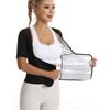 Women Short Sleeve Sweat Waist Trainer Workout Fitness Body Shaper
