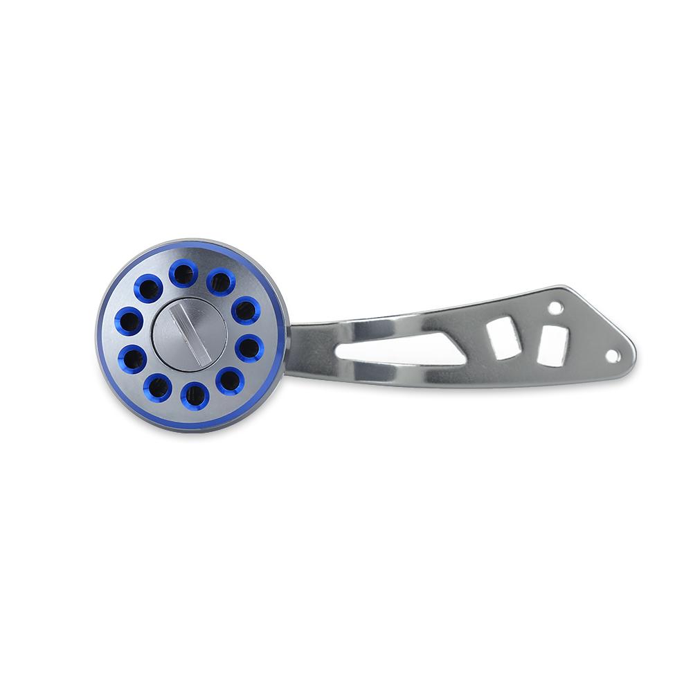 1Pc Durable Metal Handle Part Accessory for Abu Round Baitcast Fishing Reel(Blue)