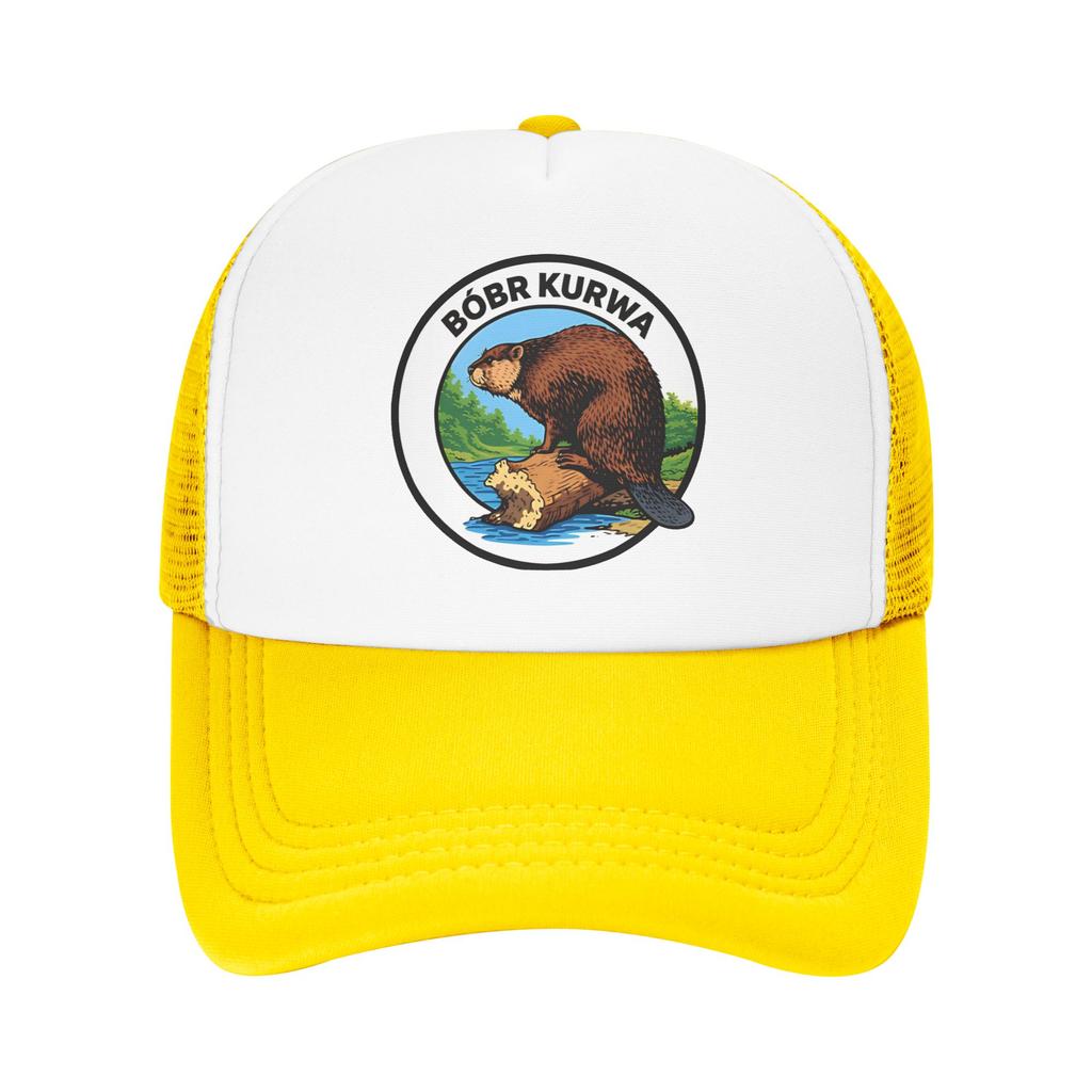 Bobr Kurwa Funny Beaver Sun Hats Baseball Cap Spring Trucker Hat Wholesale Outdoor Sports Hats Women Men Retro Baseball Cap