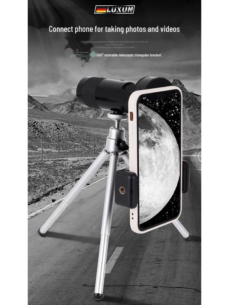LUXUN 10-30x21 Pocket Monocular: Variable Magnification, High-Definition, Three Colors, Portable for Outdoor Use