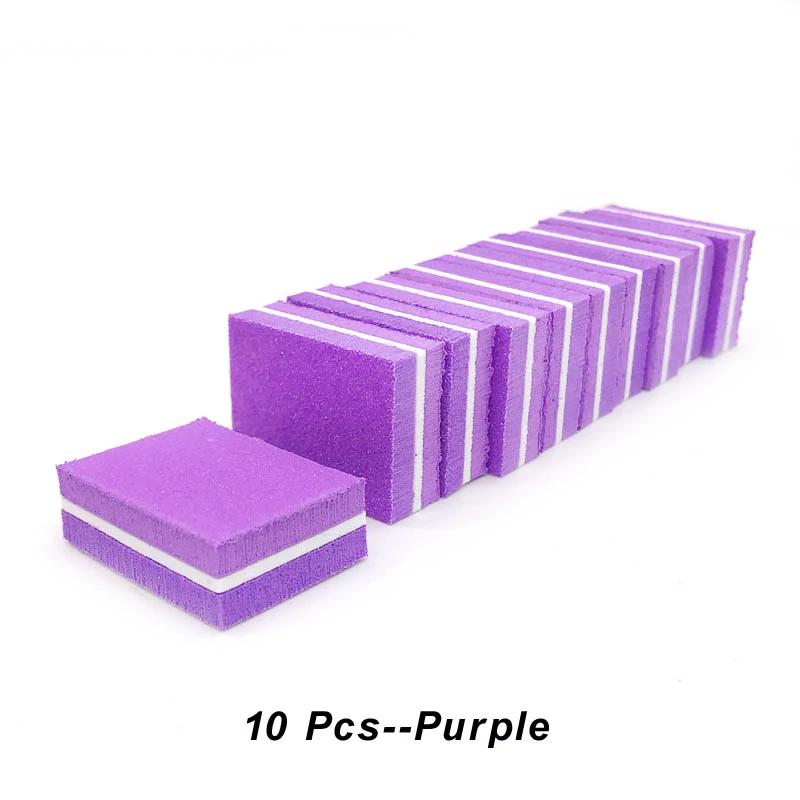 10/25/50Pcs Colorful Mini Nail Files Acrylic Nails Double Side 100/180 Grit Emery Boards For Professional Manicure Pedicure Tool