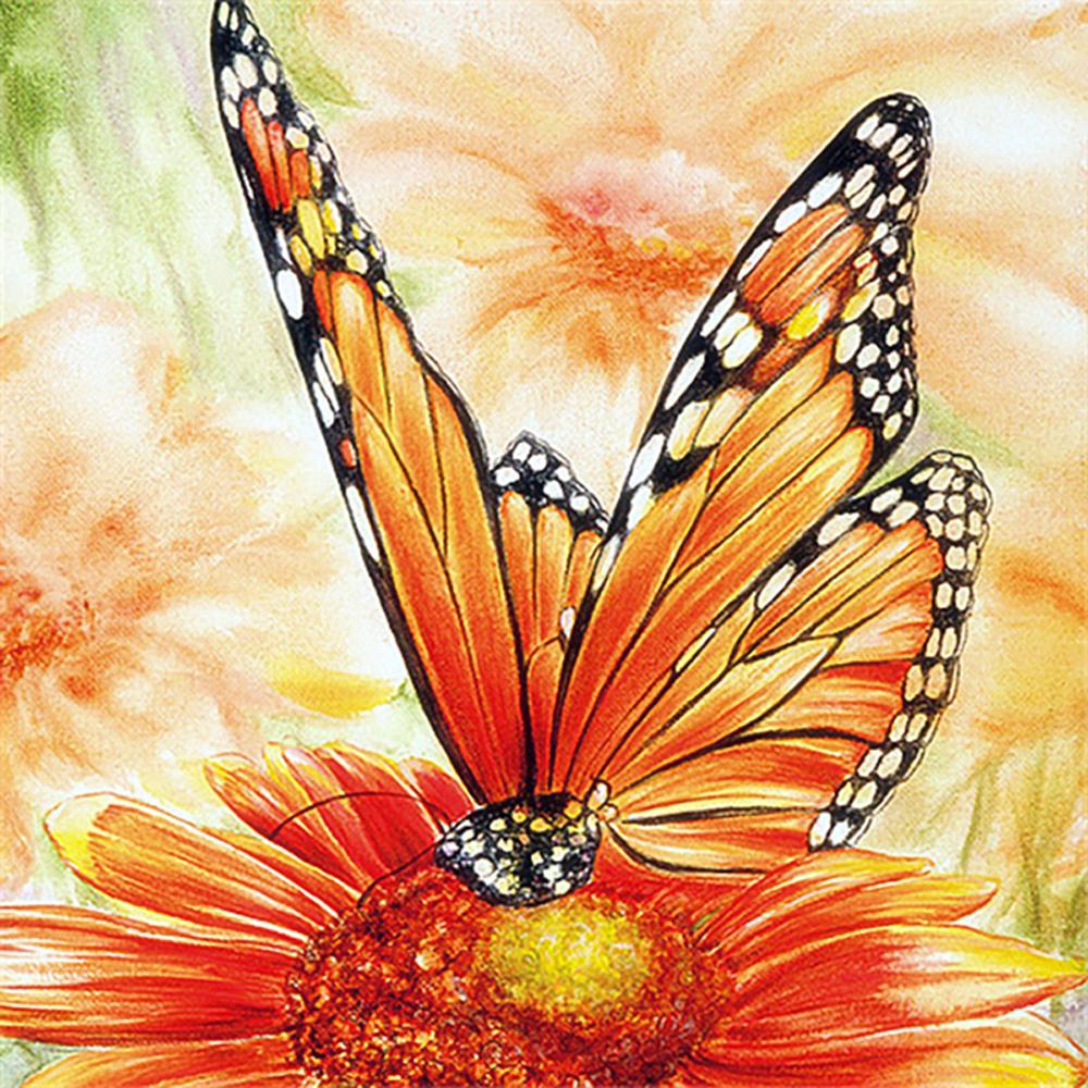 Diy 5D Diamond Painting Butterfly Flower Diamond Embroidery Cross Stitch Kit Mosaic Picture Home Decoration New Year Gift
