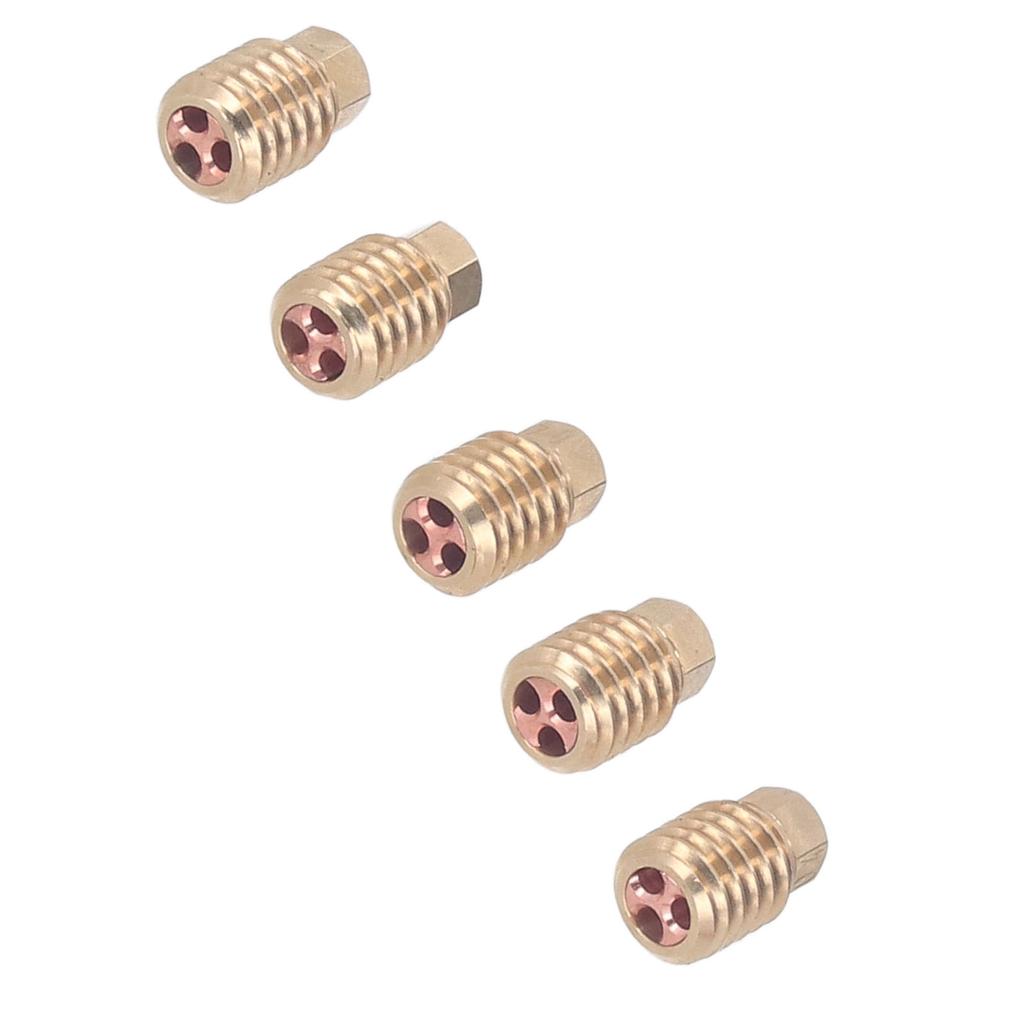 5Pcs 3D Printer Brass Nozzles Tight Connection Heat Resistant 500 Celsius  CHT Brass Nozzle for Bambu Lab