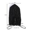 Women Sexy Black Lace Full Face Mask, Stretch Mesh Hood with Eye and Mouth Openings for Halloween Cosplay Party