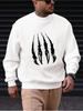 Men's Fashion Long Sleeve Crewneck Sweatshirt, Moisture-Wicking Comfortable Fabric, Suitable for Home  and Outdoor Gatherings
