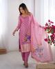 Women Party Wear Designer Kurta Pant Dupatta Set Indian Bollywood Top Tunic Kurti