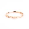 Glory_Arden [Unisex] Daily Unisex Rose Gold Cut Ring / Gbsr-047