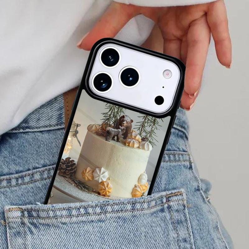 Cake Art Fancy Desert Phone Case for iPhone 16e 15 14 13 12 17 Pro Max Plus Air 17pro Cover Coque