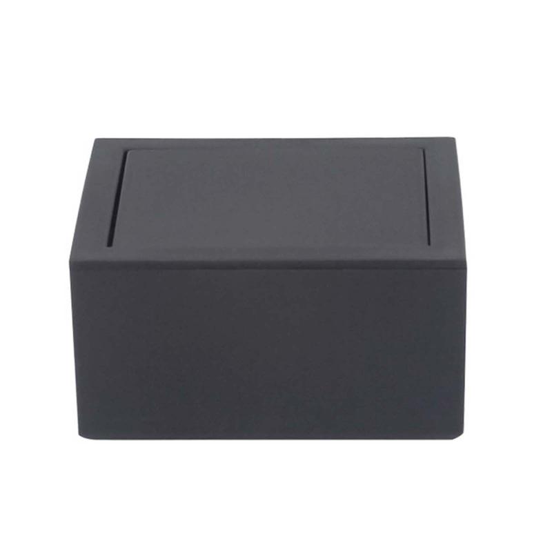 Plastic Jewelry Display for Case Black Flip Cover Rotating Cufflinks Box Packaging Gift Box Jewelry Organizer Easy To Ca