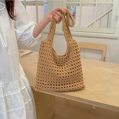Large-capacity Summer Bag - Single-shoulder Underarm Tote Bag - Knitted Crossbody Bag