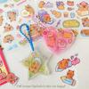3 Blätter Transparent Kawaii Anime Capybara Aufkleber Cartoon Wasserdicht Capybara DIY Handbuch Dekoration Kinder Aufkleber Geschenke