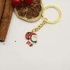 Adorable Cartoon Santa Claus Metal Keychain - Christmas Decoration, Couple Pendant, Small Gift