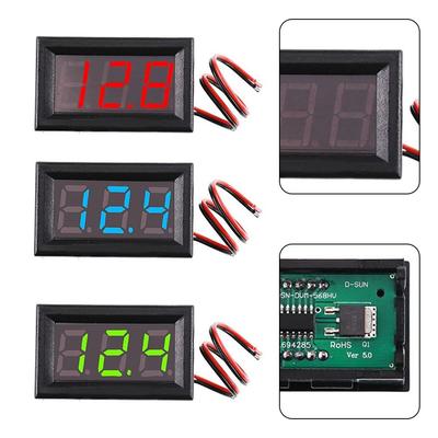 2-zeilige DC LED Spannungstabelle DC 5-120V Dual Digital Voltmeter LED Anzeige Digital