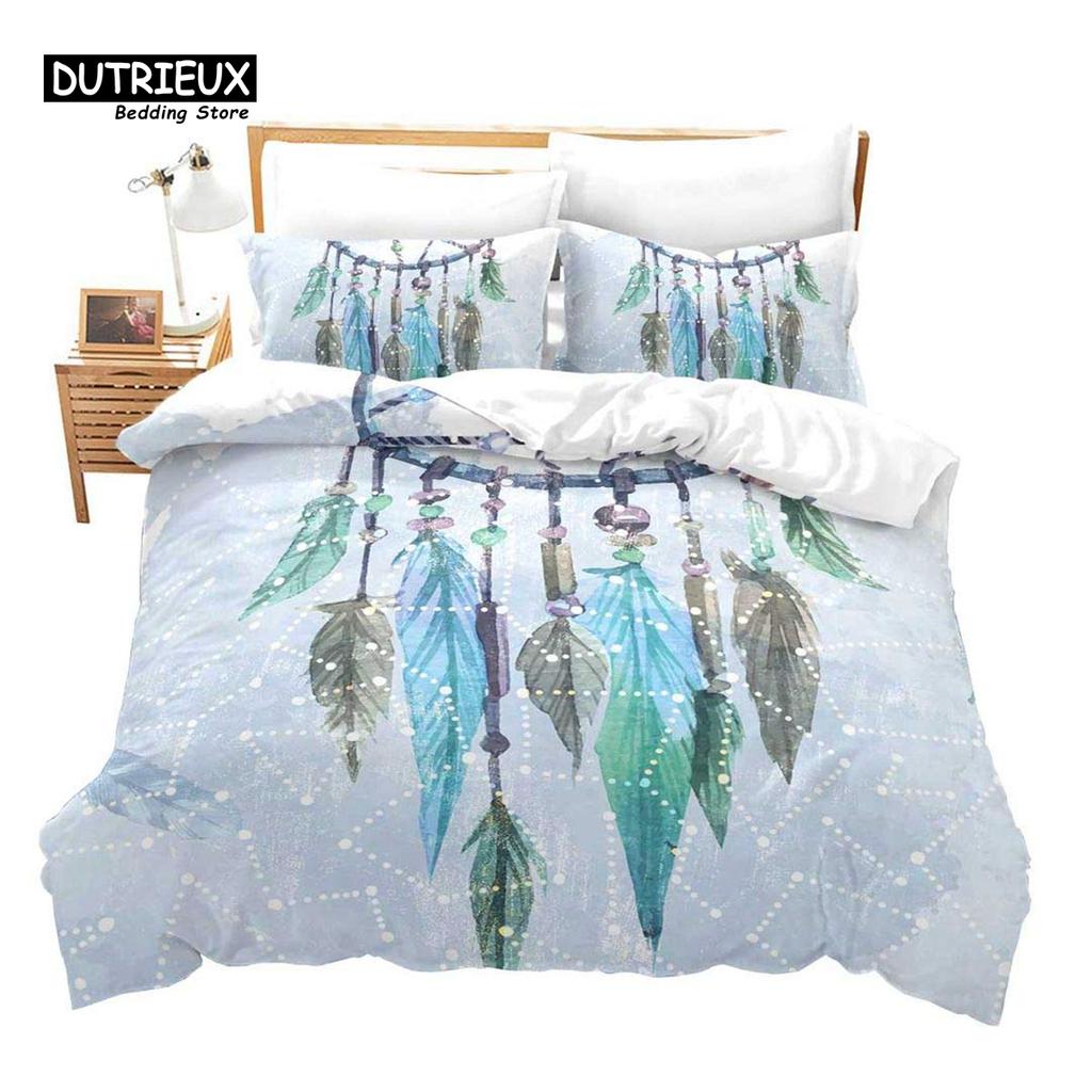 Cartoon Dreamcatcher Duvet Cover Set, 3pcs Bedding Set, Soft Comfortable Breathable Duvet Cover, For Bedroom Guest Room Decor