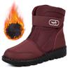 Neue übergroße Schneestiefel für Damen, plüschig warme Baumwollschuhe, wasserdichte und rutschfeste Damenstiefel