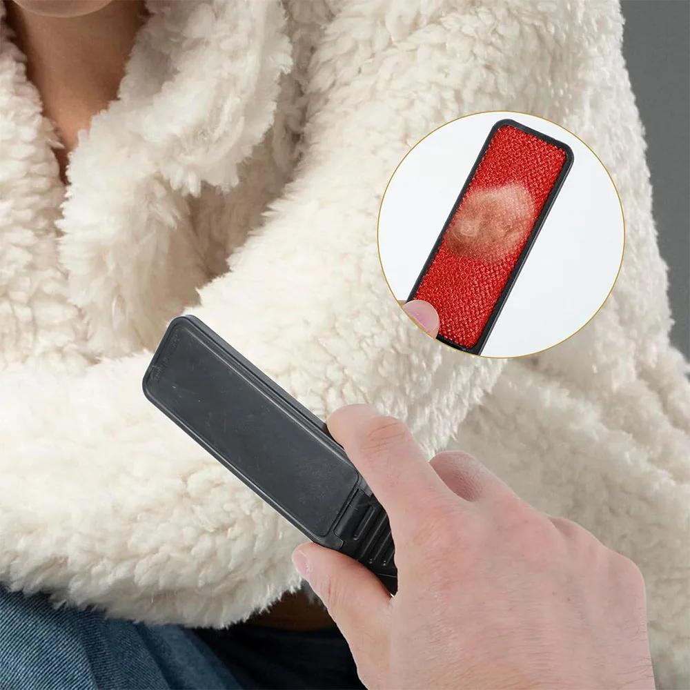 1/2 Pcs Foldable Lint Remover Brush Reusable Hair Removal Brush Mini Lint Removal Brushes for Clothes Pet Hair Sofa Fabric Fluff