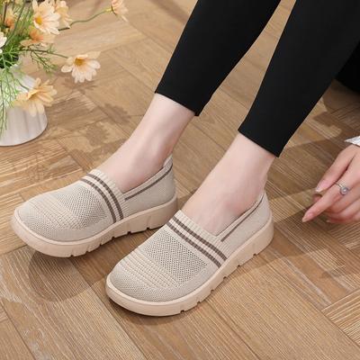 Women's Shoes Cloth Shoes Non-slip Soft Sole Comfortable One-pedal Single Shoes Light Casual Walking Shoes