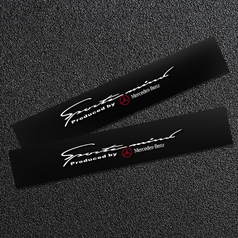 1 st Dekorativa Solskyddsklistermärken för Bilens Vindruta Fram för Mercedes Benz W211 W203 W204 W210 W124 AMG W202 CLA W212 W220 W205