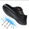 Hollow Out Summer Work Safety Shoes For Men Soft Sole Lightweight Protective Work Sneakers Men Outside Work Footwear