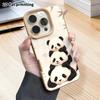 Phone Case: 2D Flat Lambskin Suitable for iPhone 18 17 16 15 14 13 Pro Film Protective Case, Stacked Panda, Christmas and Halloween Gifts