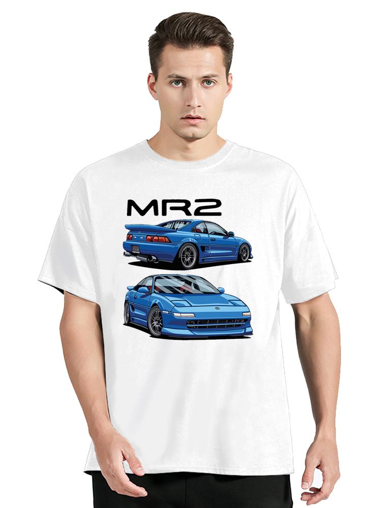 2024 MR2 SW20 JDM Car T-Shirt Men Cotton T Shirt Funny Tees Graphic Men's Clothing Oversized Tshirt Tops Cotton Sports Fitness